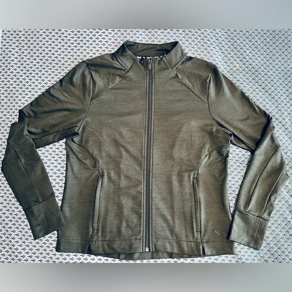 PUMA Women’s Golf Cloudspun Heather Full Zip Jacket - Size M - Picture 2 of 11